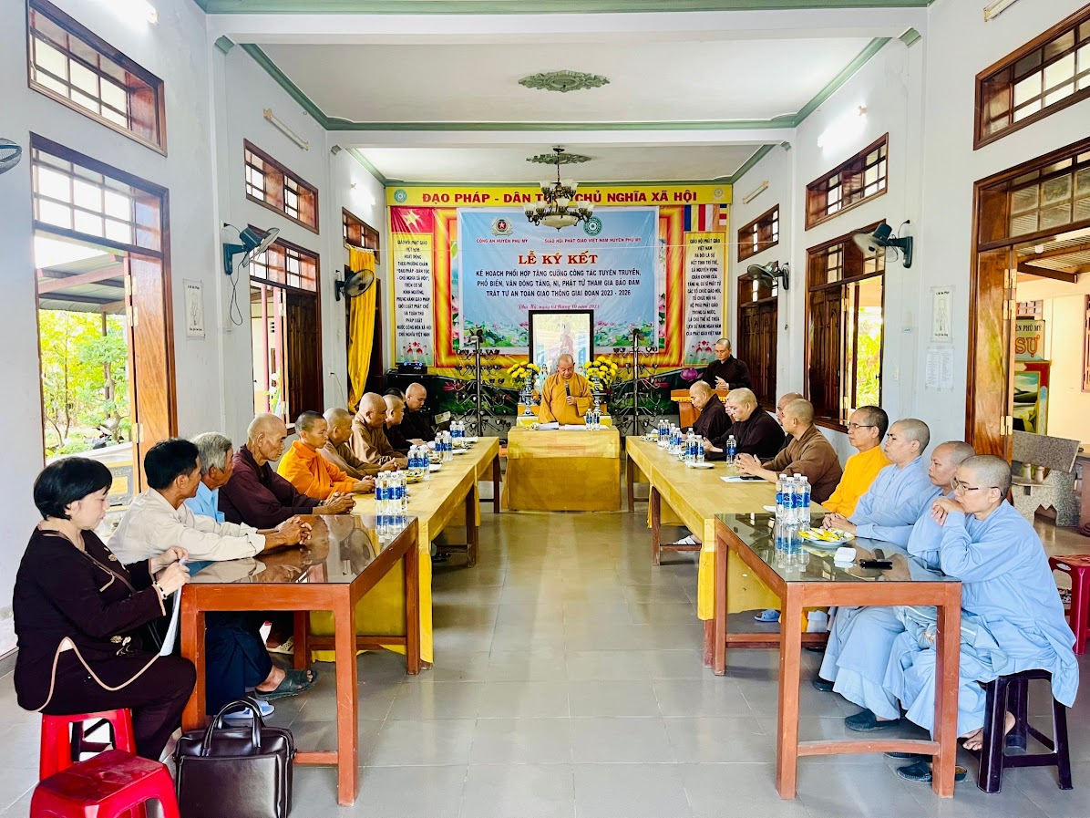 Phù Mỹ : Ban Trị sự Phật giáo huyện tổng kết Phật sự năm 2023